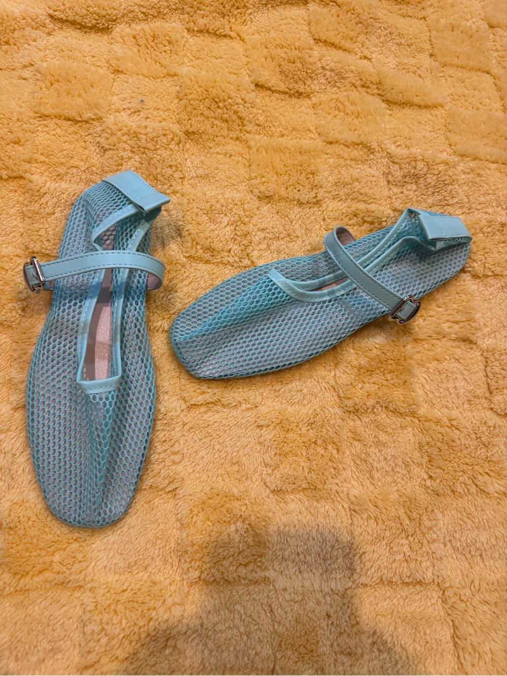 Teal Mesh Mary Jane Breathable & Super Stylish Flats